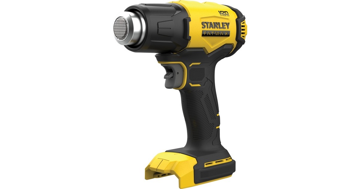 StanleyFATMAX V20 18V Heteluchtpistool Solo  (Zwart/geel, Accu en oplader niet inbegrepen)