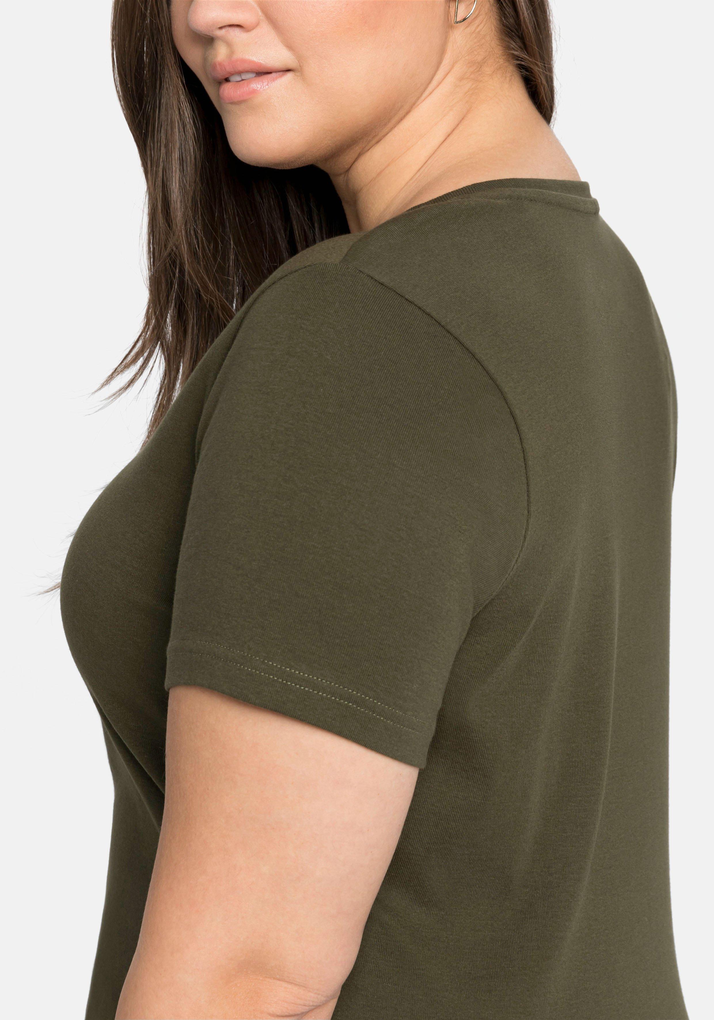 T-Shirt mit V-Ausschnitt