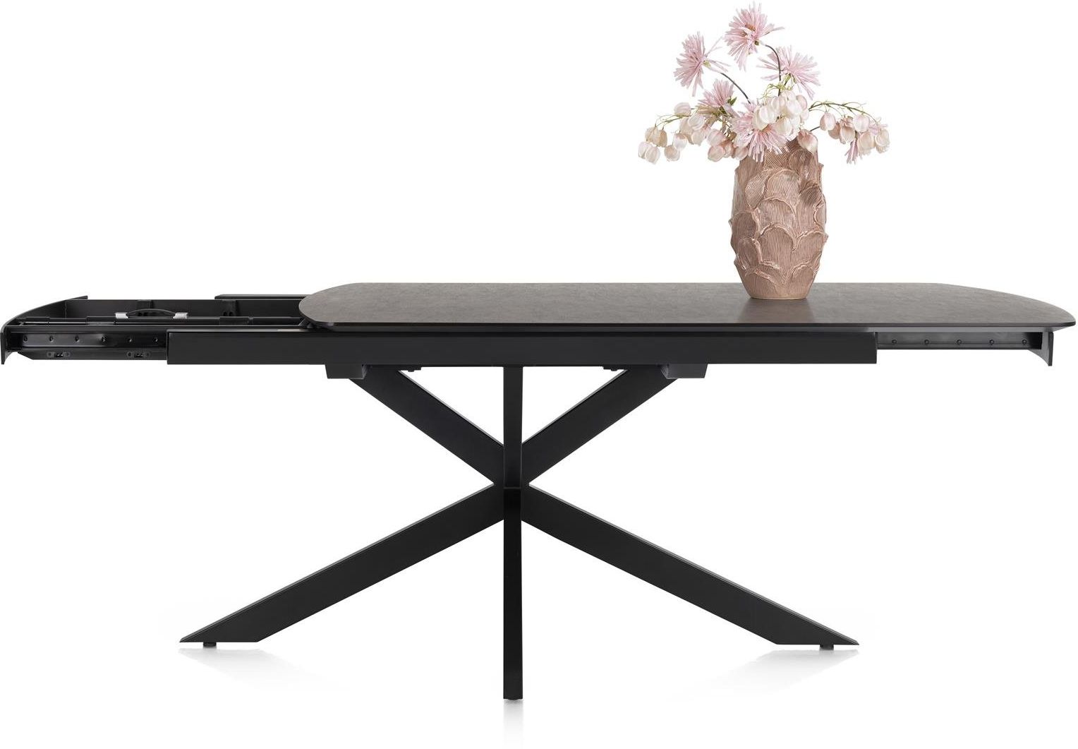 Henders en Hazel Pavalon Antraciet Uitschuiftafel