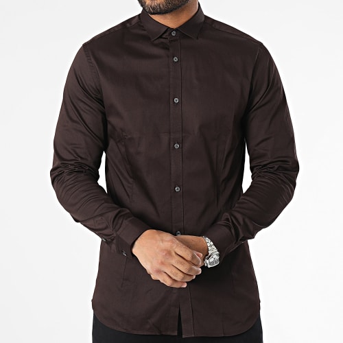 Chemise Manches Longues Parma Marron