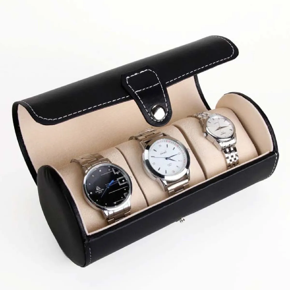 Wewoo Cylindre de montre de voyage Noir