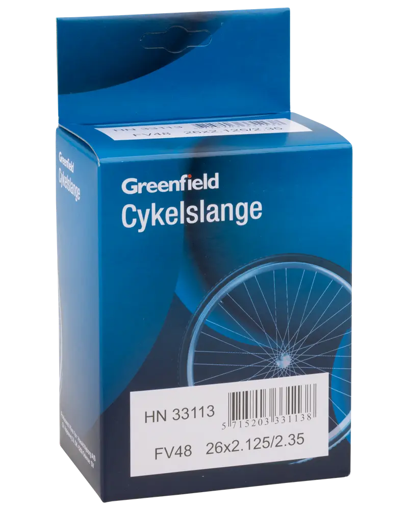 Greenfield Cykelslange FV48 26 x 2,12-2,35