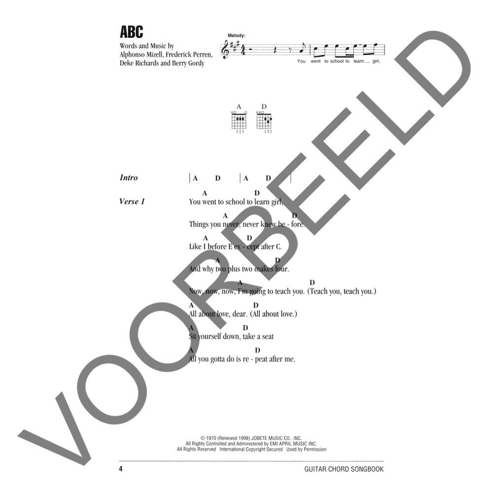 Hal Leonard Motown Guitar Chord Songbook