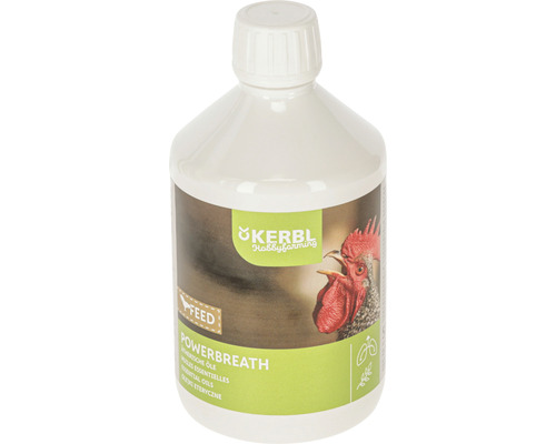 KERBL Power Breath voedingssupplement, met essentiële oliën ter ondersteuning van de luchtwegen, 500 ml