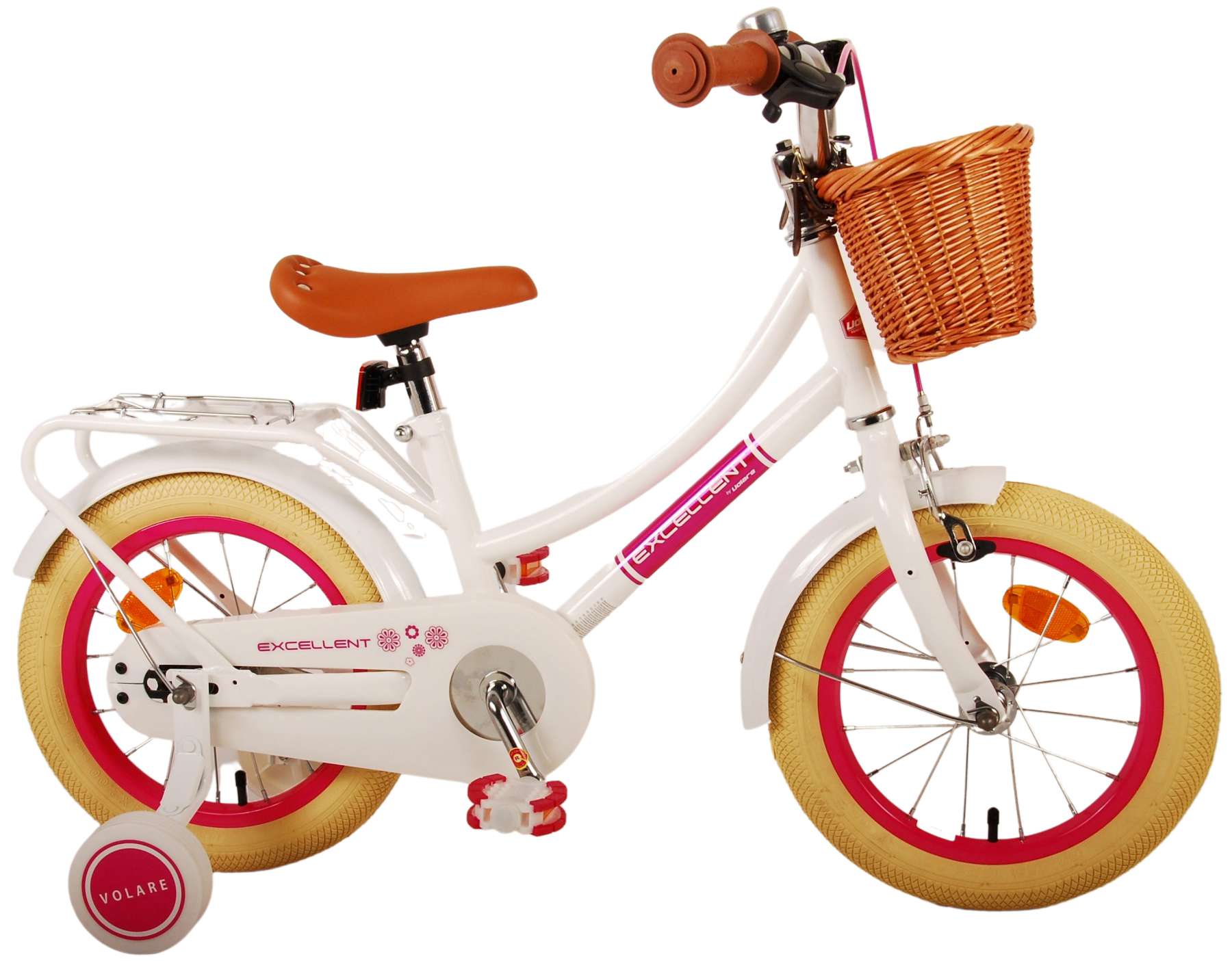 TPFSports Excellent Kinderfahrrad - Mädchen - 14 Zoll - Rücktritt + Handbremse - Grün