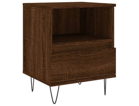 VIDAXL - Tables de chevet 2 pcs chêne marron 40x35x50 cm bois ingénie...
