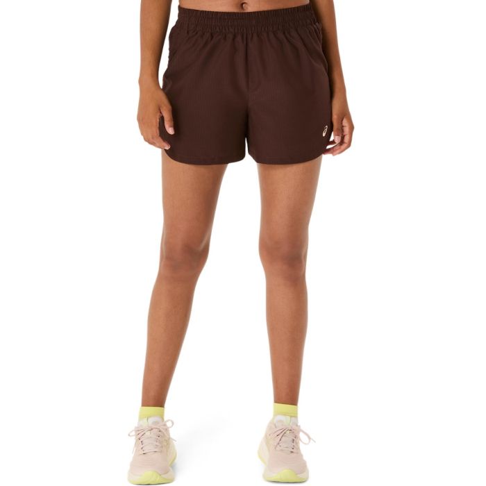 Asics Dame Shorts Nagino Run 4 Inch Shorts Brun
