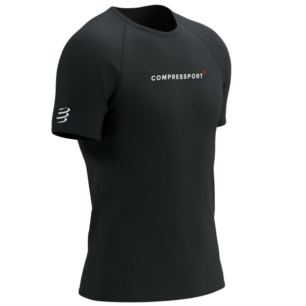 T-shirt running COMPRESSPORT TRAINING SS LOGO TSHIRT M BLACK
