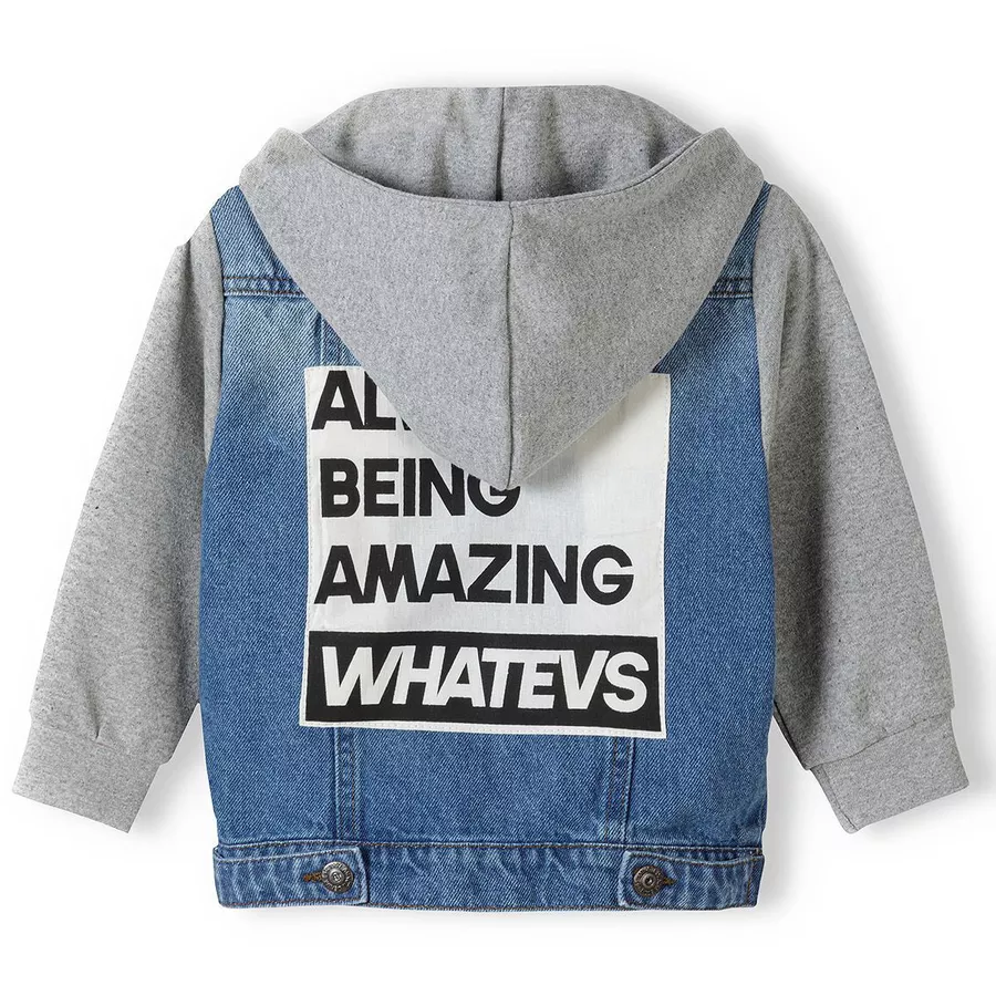 MINOTI Jeansjacke mit Kapuze Denim-Blau
