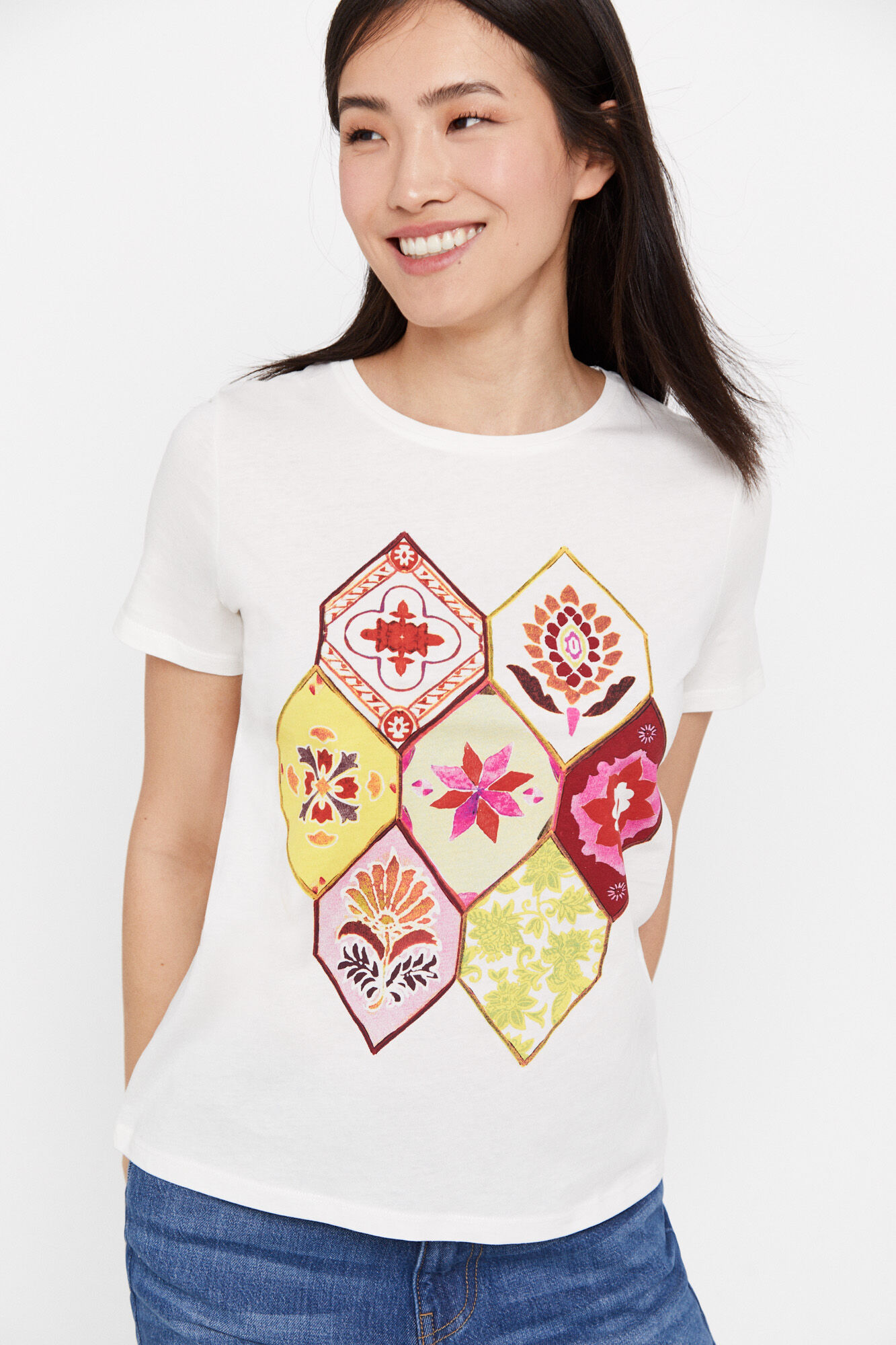 Camiseta estampada - Coral