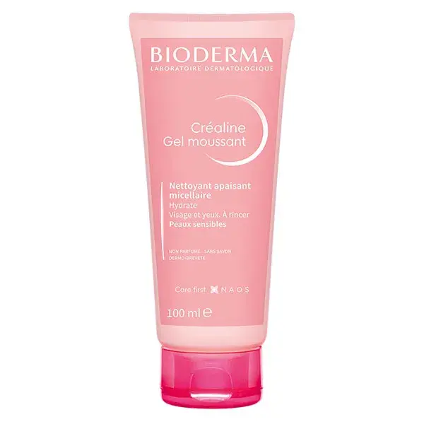 Bioderma Créaline Gel de Limpeza Espumante Suavizante para Pele Sensível 100ml