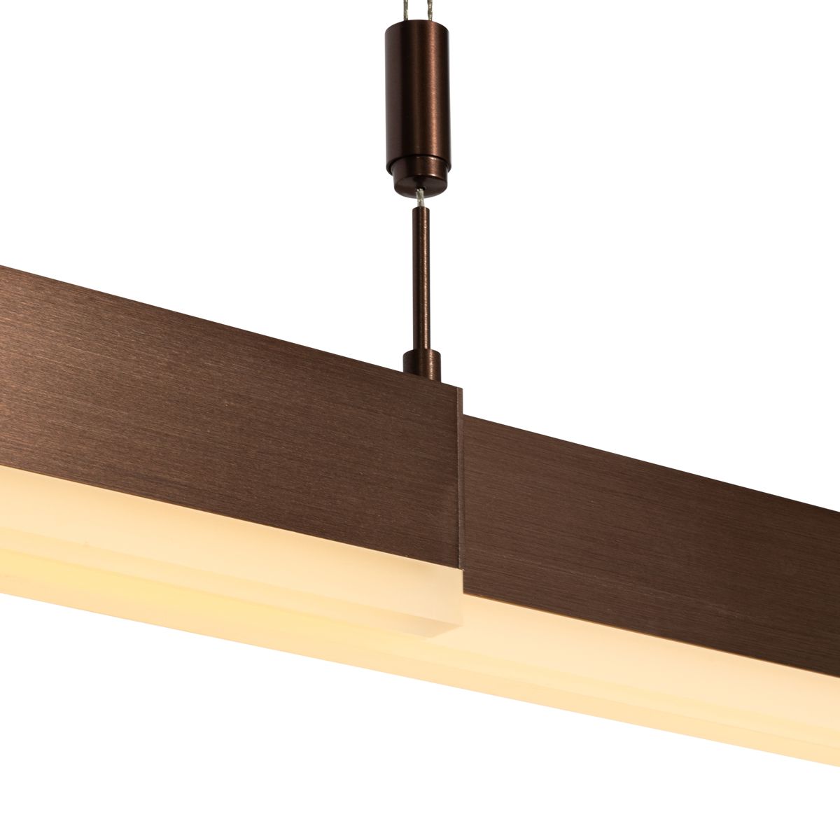 Moderne verstelbare hanglamp donker brons incl. LED dimbaar - Lamba