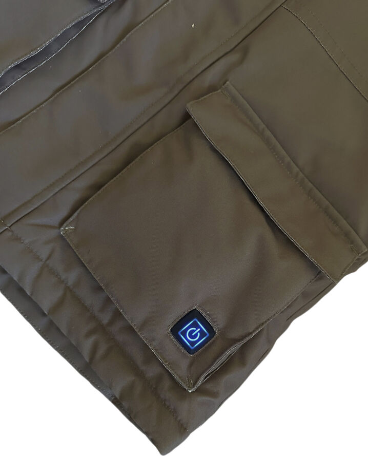 Mikk-Line Heating Jacket Parka Chocolate chip