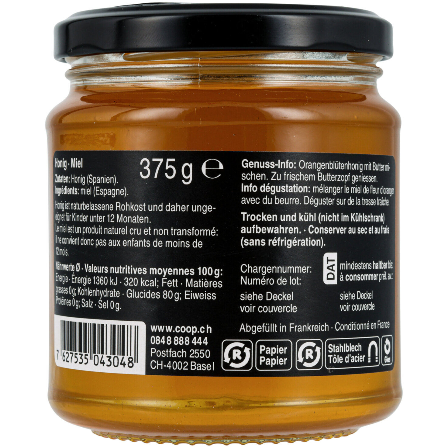 Fine Food Miel de Fleur d'Oranger