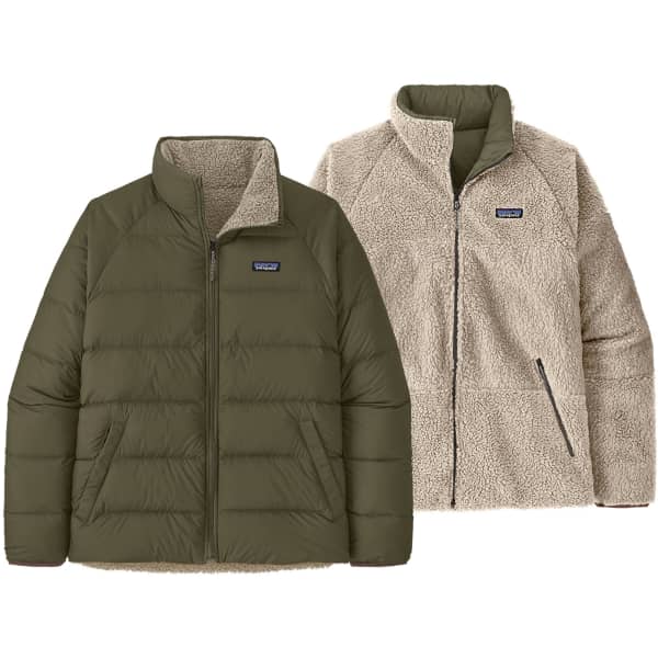 Veste PATAGONIA M'S REVERSIBLE SILENT DOWN JKT BASIN GREEN