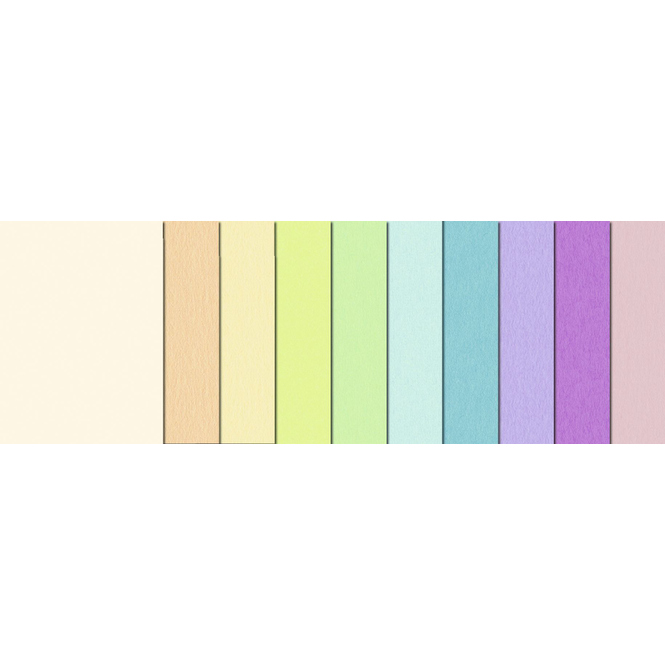 Tonzeichenpapier DIN A4 - 20 Blatt in 10 Pastell-Farben