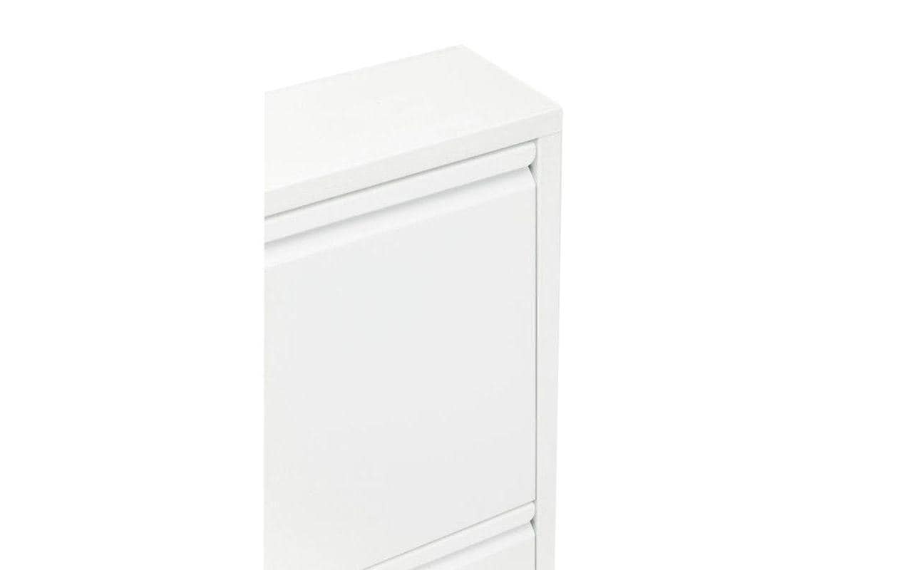 Schuhschrank Caruso 100 x 50 cm, Weiss<br>Schuhmöbel