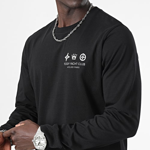 Tee Shirt Manches Longues Atelier Paris Noir Blanc