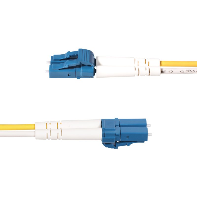 StarTech.com Câble Fibre Optique de 5m Duplex Monomode LC vers SC(UPC) OS2, 9/125µm, 100G, Cordon Fibre Optique, Insensible à la Courbure, Faible Perte d'Insertion, Cordon Patch Fibre LSZH