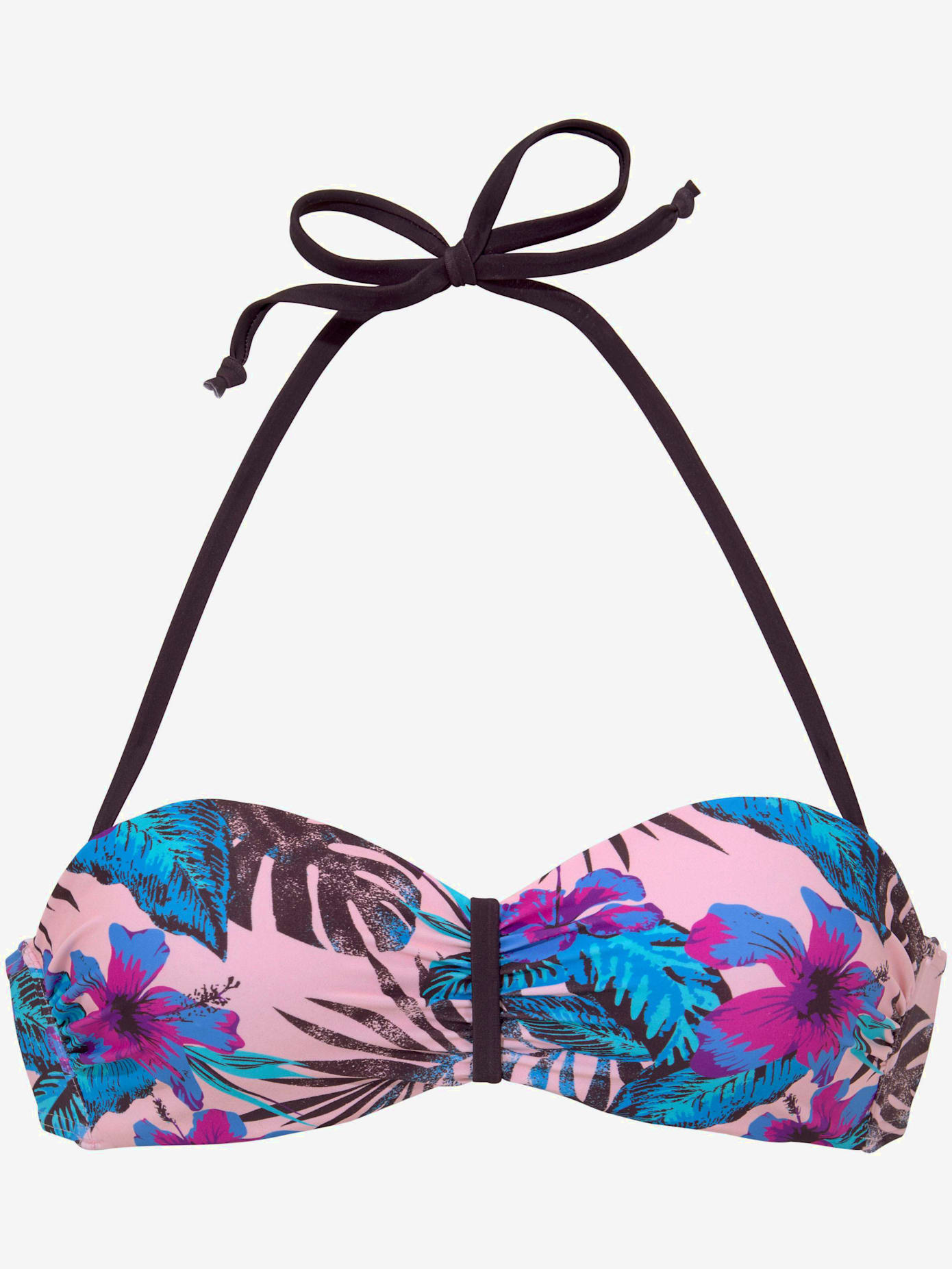 Haut de maillot de bain bandeau imprimé floral
