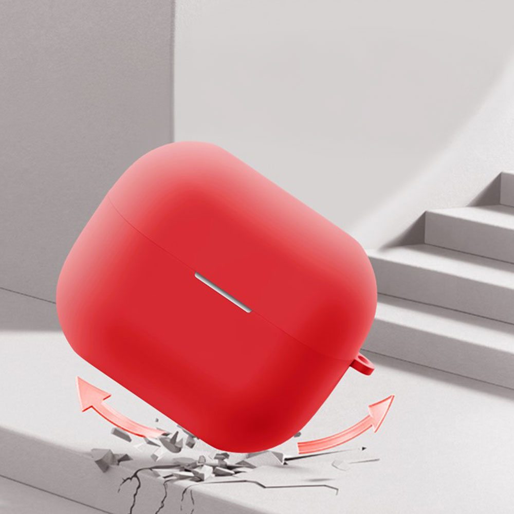 Samsung Galaxy Buds 3 / Buds 3 Pro Silikon Schutzhülle Abdeckung mit Karabinerhaken - Blau