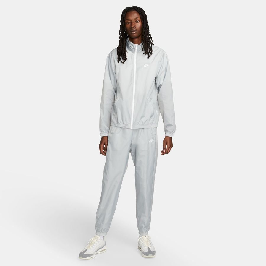 Nike Survêtement NSW Club Lined Woven - Gris/Blanc