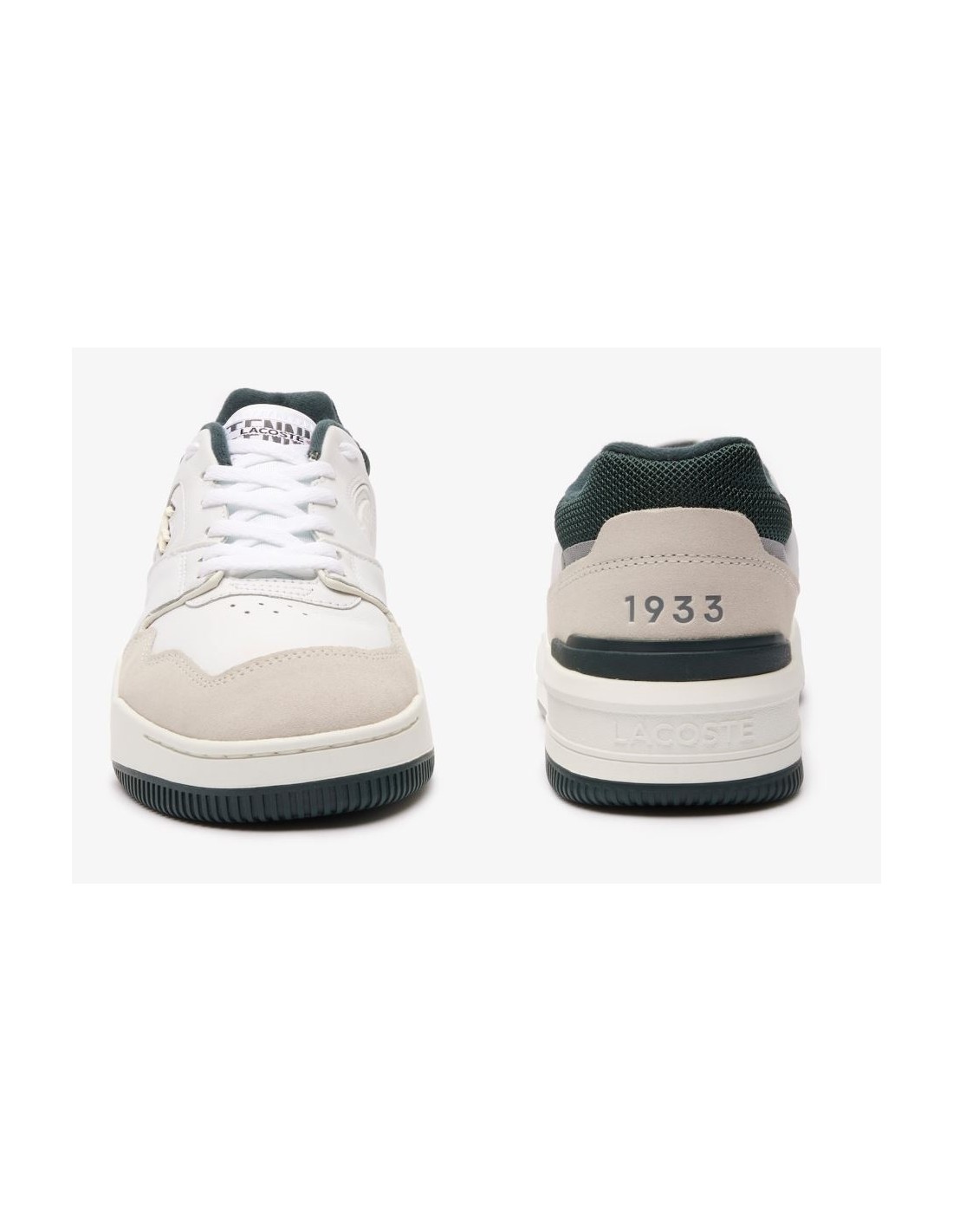 lacoste Sneakers lineshot homme blanc/beige