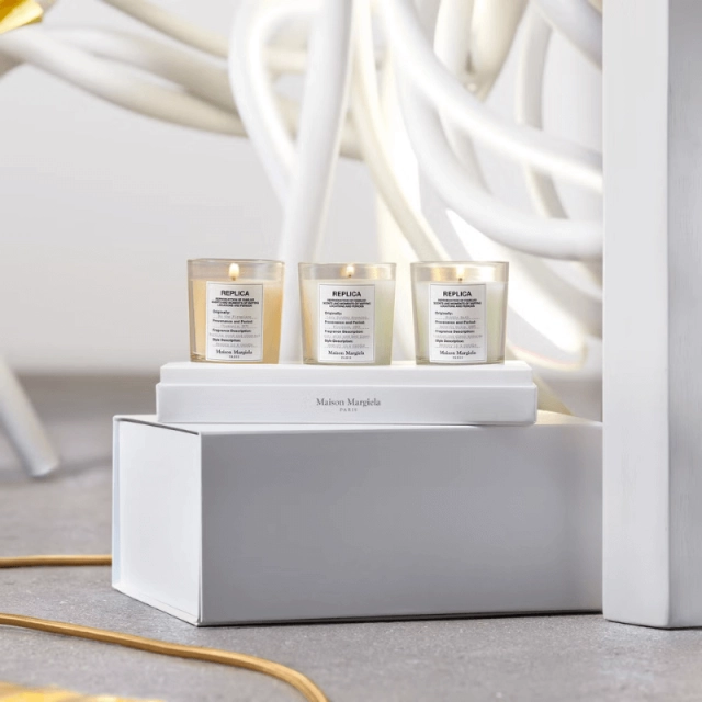 Replica coffret set 3 bougies parfumées MAISON MARGIELA