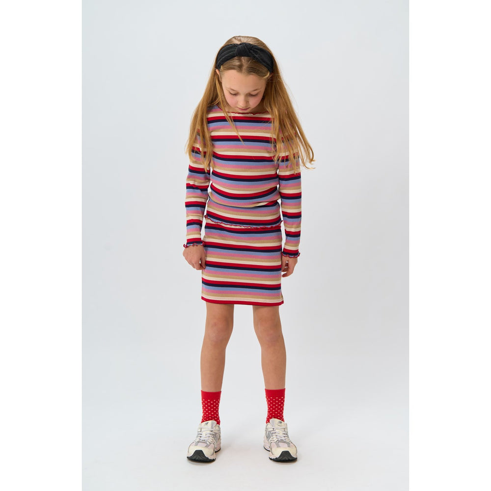 Køb The New Multi Striped Rosie L_S Rib Tee