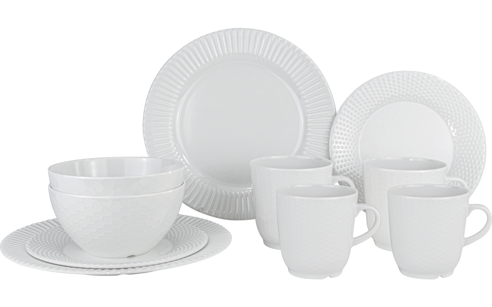 Gimex Royal Edelweiss Antislip Melamin Geschirr-Set  16-tlg.