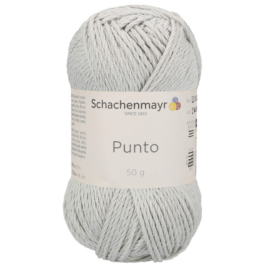 Handstrickgarn PUNTO - hellgrau-meliert - 50g