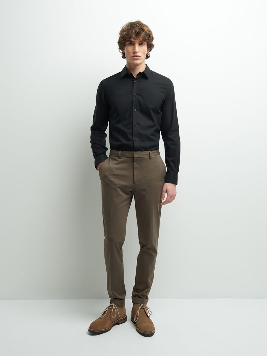 Chemise slim unie