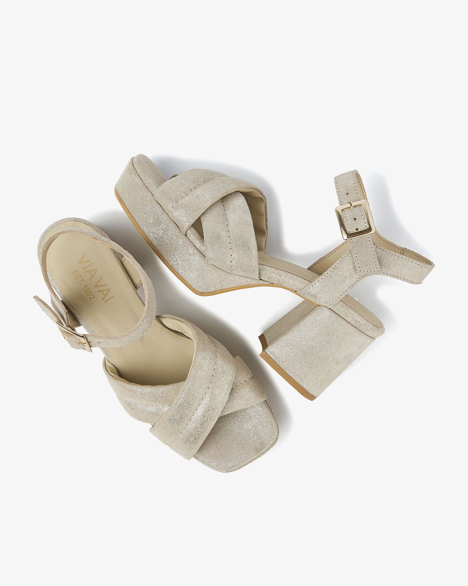 VIA VAI gouden sandalen Cassia Gabriell
