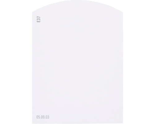 Kleurstaalkaart, kleurenkaart E37 Off-White, kleur wereldpaars, 9,5x7 cm