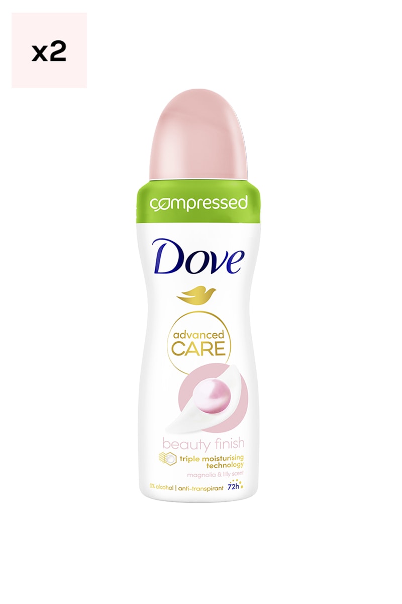 Déodorants spray compressé - Beauty finish - 2 x 100 ml