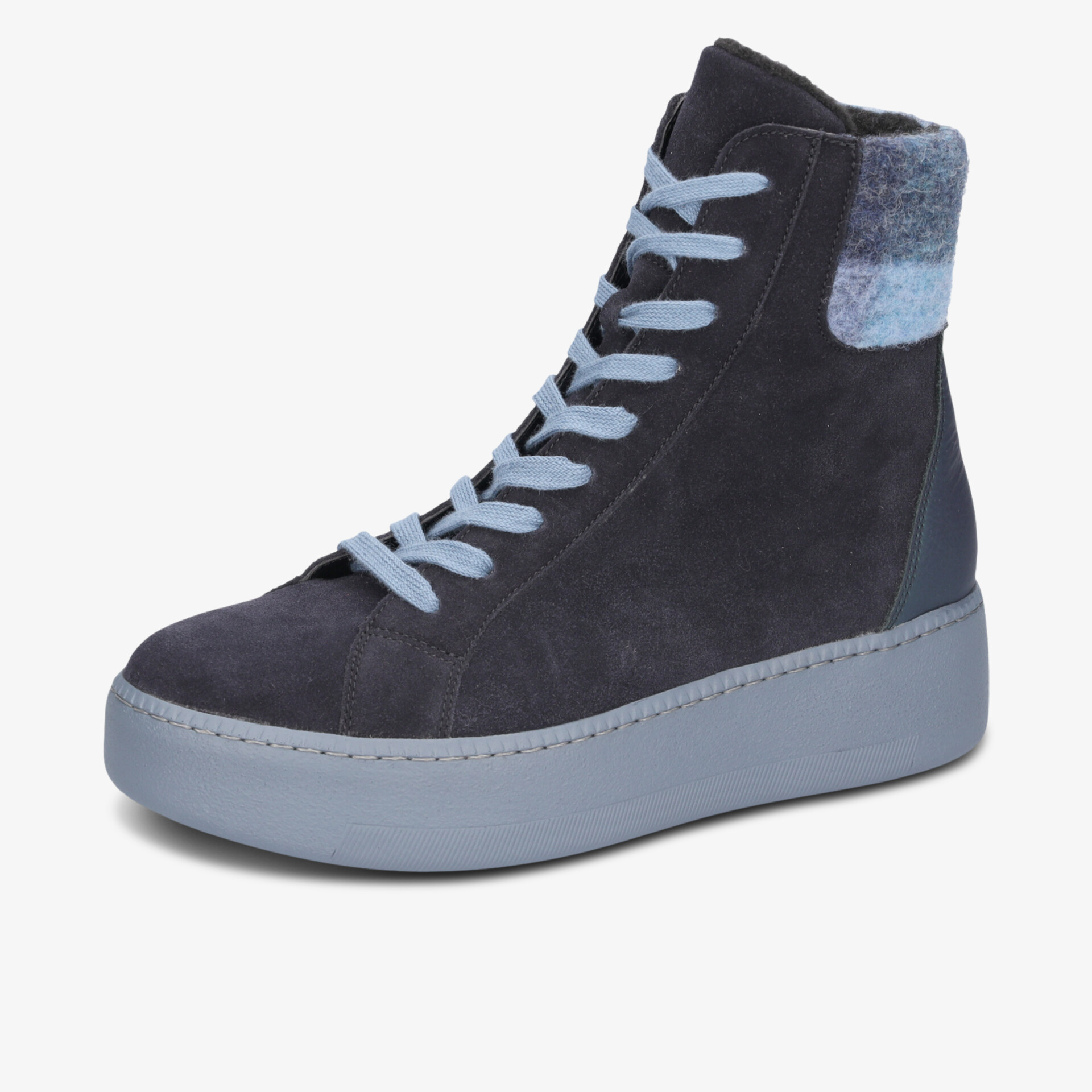 waldläufer Damen Stiefeletten blau