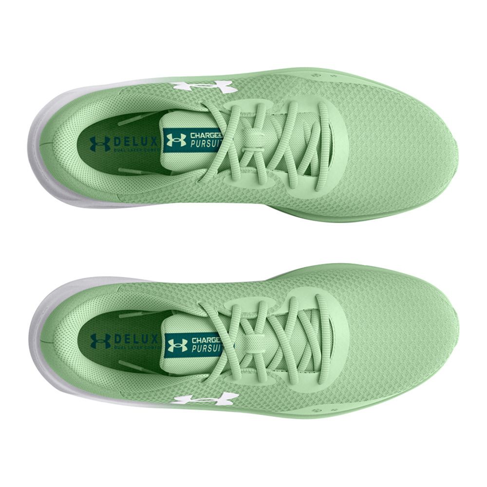 Under Armour UA CHARGED PURSUIT 3 - Chaussures running Femme aqua foam/aqua foam/white