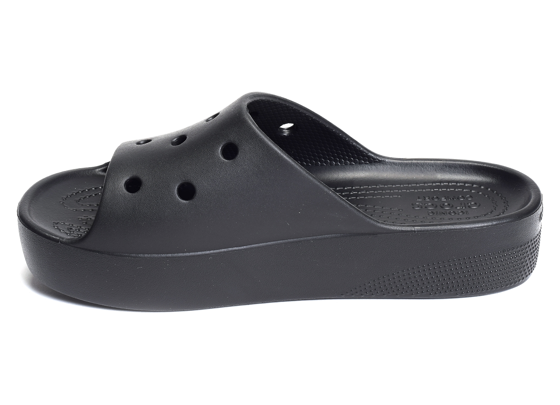 Classic platform slide noir