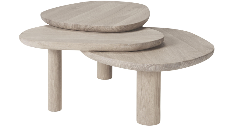 Bolia Latch salontafel wit geolied eiken