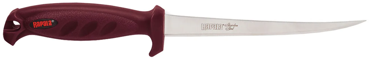 Rapala Filetkniv Burgunder 6''