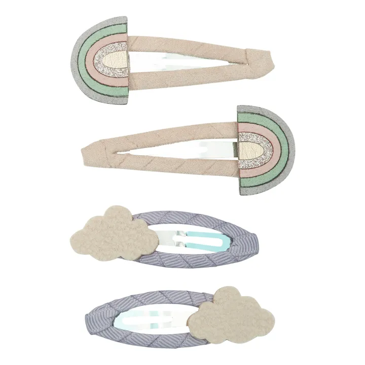 Mimi & Lula Set 4 Barrettes R'Bow & Cloud | Lilas