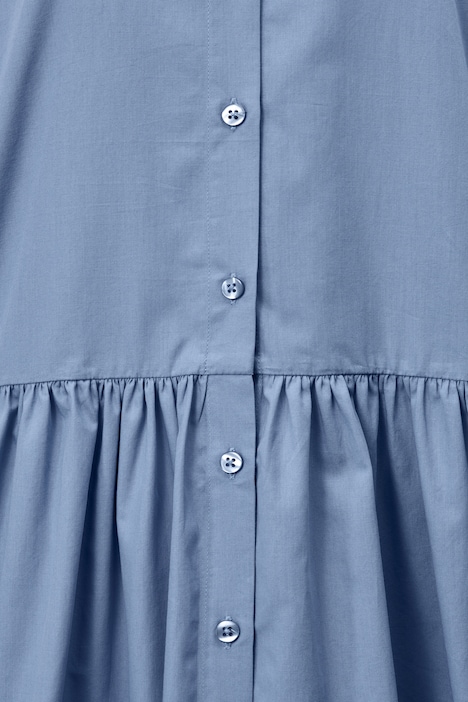 Longbluse, breiter Volant, Langarm