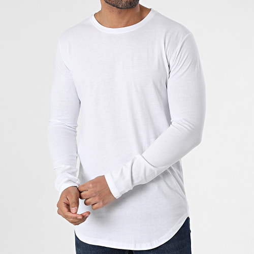 Tee Shirt Manches Longues Blanc