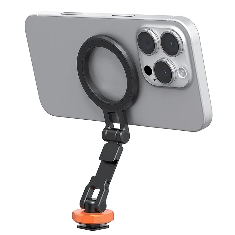 Magnetische Smartphone Halterung aus Metall mit MagSafe-Kompatibilität / Dual-Achsen Rotation - Schwarz