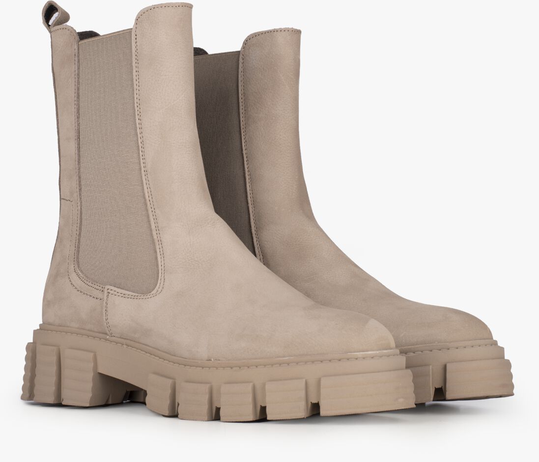 PS POELMAN taupe ps poelman chelsea boots p7343