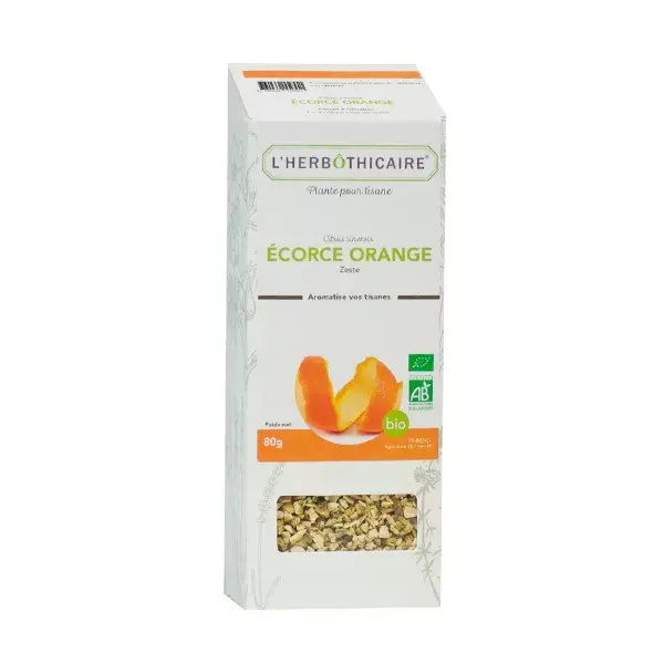 Chá de ervas orgânico com casca de laranja L'Herbôthicaire 80g