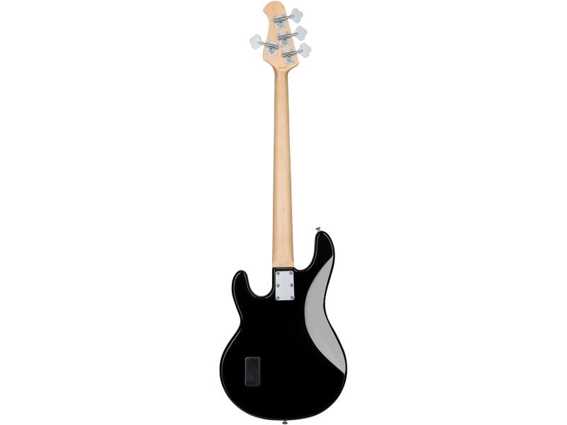 Sterling by Music Man E-Bass StingRay Ray4 – Schwarz 4-seitiger Bass mit Aktivelektronik und einem Humbucker