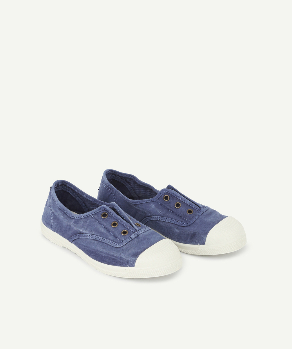 NATURAL WORLDBASKETS BASSES BLEUES EN TOILE FILLE