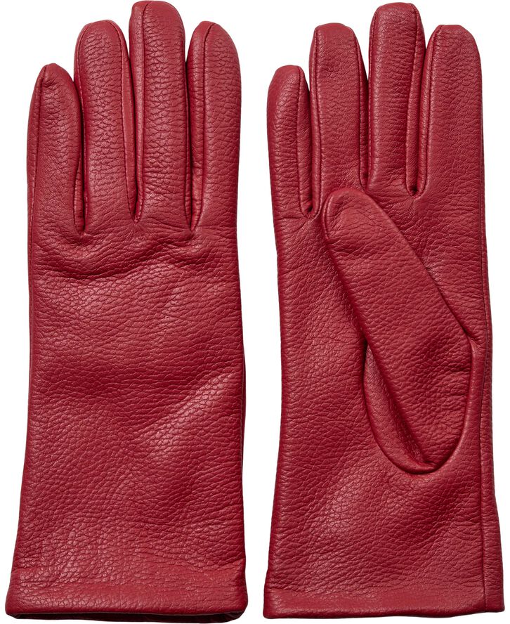 Magasin du Nord Collection Maya 1 LWG Leather Gloves Red
