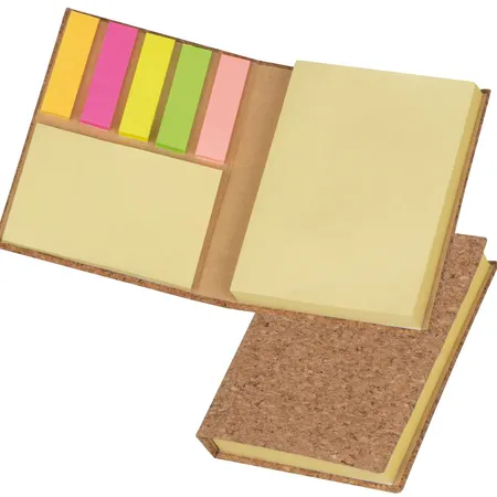Macma Haftmarker- und Haftnotizbuch mit Korkumschlag